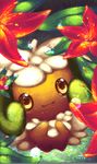  chibi flora_fauna flower hi_res looking_at_viewer looking_up nintendo pok&#233;mon pok&eacute;mon smile solo standing uyre video_games whimsicott 