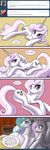  alicorn blush butt comic cutie_mark english_text equine female feral fleur_de_lis_(mlp) friendship_is_magic green_hair hair horn horse john_joseco long_hair mammal my_little_pony open_mouth pink_hair pony princess_celestia_(mlp) purple_eyes purple_hair remote short_hair sparkle sweat tail text tiara tumblr two_tone_hair unicorn white_hair 