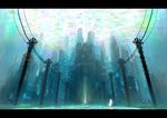  city denki highres letterboxed md5_mismatch original power_lines scenery solo underwater 