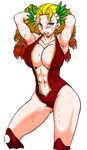  blonde_hair breasts drill_hair highres large_breasts wrestler 