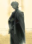  aonome cross fate/zero fate_(series) kotomine_kirei male_focus muted_color priest solo translation_request 
