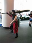  auron auron_(cosplay) cosplay final_fantasy final_fantasy_x male male_focus muscle photo sunglasses sword weapon 