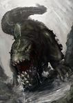  capcom deviljho highres monster monster_hunter monster_hunter_3_g no_humans saliva yellow_eyes 