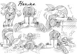  arukime bandana bandanna erect_nipples haruka_(pokemon) monochrome pokemon translated 