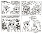  apple_(copyright) comic dialog dialogue female feral fluttershy_(mlp) friendship_is_magic ipod monochrome music my_little_pony rainbow_dash_(mlp) scared text 