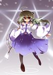  full_body kochiya_sanae long_hair pantyhose pentagram shirogane_(platinum) solo touhou 