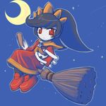  artist_request ashley_(warioware) big_hair broom broom_riding lowres pantyhose sidesaddle solo twintails warioware 