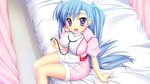  blue_hair game_cg ima_mo_itsuka_mo_faruna_runa kamiya_tomoe long_hair mitsuki_aimi nurse 