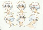  character_sheet closed_eyes collarbone color_trace male_focus natsuyasumi. official_art production_art translation_request yuu_(natsuyasumi.) 