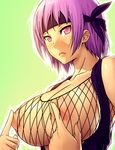  ayane ayane_(doa) breasts dead_or_alive nipples purple_eyes purple_hair tecmo 