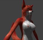  3d_(artwork) anthro blue_eyes breasts canine digital_media_(artwork) female fox fur hair mammal nahz nude red_fur simple_background solo 