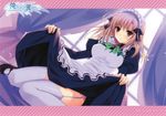  maid oretachi_ni_tsubasa_wa_nai skirt_lift stockings suzuhira_hiro tamaizumi_hiyoko thighhighs 