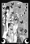  clamp ichihara_yuuko kimono monochrome xxxholic 