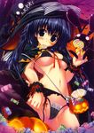  bra garter_belt halloween kamikaze_explorer lingerie oshiki_hitoshi pantsu stockings thighhighs usami_saori witch 