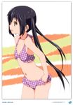  2011 absurdres bikini black_hair brown_eyes dated errant highres k-on! long_hair nakano_azusa polka_dot polka_dot_bikini polka_dot_swimsuit scan solo swimsuit twintails 