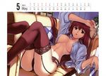  calendar freezing garter_belt ingrid_vernstein kim_kwang-hyun no_bra open_shirt pantsu stockings thighhighs 