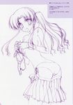  breast_hold ef_~a_fairytale_of_the_two~ hayama_mizuki monochrome nanao_naru pantsu sketch topless 