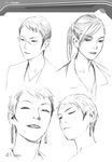  character_design monochrome range_murata sayoko_(shangri-la) shangri-la sketch 