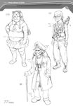  character_design male monochrome range_murata shangri-la sketch 