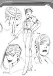  character_design monochrome naruse_ryouko range_murata shangri-la sketch 