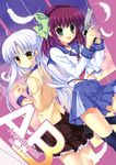  angel_beats! gun mitha seifuku tenshi thighhighs yurippe 