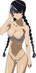  bikini busujima_saeko chanceandluck cleavage highschool_of_the_dead swimsuits transparent_png vector_trace 