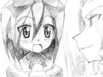  gofu greyscale hayate_no_gotoku! kuresato_shion kuzuha_kirika monochrome multiple_girls sketch traditional_media 