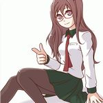  bad_id bad_pixiv_id brown_hair copyright_request cpu_(hexivision) glasses long_hair pantyhose solo 