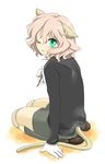  androgynous animal_ears bad_id bad_pixiv_id beniko doll_joints hunter_x_hunter neferpitou one_eye_closed paws slit_pupils solo tail 