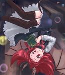  artist_request head_wings koakuma lowres solo thighhighs touhou 