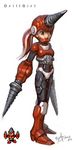  drill drillman genderswap genderswap_(mtf) niklas_jansson pixel_art rockman rockman_(classic) solo 