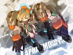  apharmd bad_id bad_pixiv_id blade_(galaxist) blonde_hair green_eyes mecha_musume solo virtual_on 