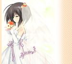  bad_id bad_pixiv_id bride dress flower purinko solo to_heart_2 wedding_dress yuzuhara_konomi 