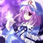  bug butterfly hat imari_yuka insect saigyouji_yuyuko short_hair solo touhou 