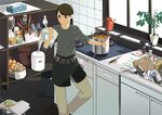 cooking food kitchen mess messy rakuraku reading 