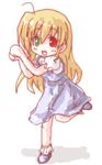  artist_request bangs casual long_hair lowres lyrical_nanoha mahou_shoujo_lyrical_nanoha_strikers solo vivio 