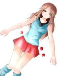  blue_(pokemon) brown_eyes brown_hair creatures_(company) female game_freak looking_at_viewer nintendo noe_(riri_dq913) poke_ball pokemon pokemon_(game) pokemon_frlg simple_background solo white_background 