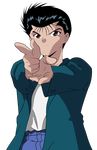  male transparent_png urameshi_yuusuke vector_trace yu_yu_hakusho 