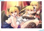  breasts eushully fixed fixme gap himegari_dungeon_meister lily_(himegari) nipple_slip nipples nopan yakuri 