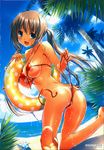  ass bikini kiya_shii nipple_slip nipples swimsuits tan_lines undressing wet 