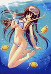  areola bikini crease ichinose_yuuka inugahora_an swimsuits tsunagaru★bangle wardrobe_malfunction 