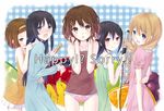  :o akiyama_mio bad_id bad_pixiv_id banned_artist bare_shoulders black_hair blonde_hair blue_eyes blush brown_eyes brown_hair collarbone comb dress hair_ornament hairclip hirasawa_yui hug hug_from_behind k-on! long_hair looking_at_viewer messy_hair mirai_(macharge) multiple_girls nakano_azusa no_pants panties pink_panties red_eyes short_hair smile tainaka_ritsu underwear 