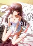  amamiya_yuuko cleavage ef_~a_fairytale_of_the_two~ naked_apron nanao_naru panty_pull tenshi_no_nichiyoubi 