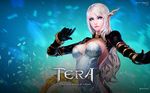  blue_eye bracelet cg long_hair robe sorceress tera white_hair 