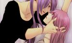  1girl bad_id bad_pixiv_id couple hetero kamui_gakupo long_hair megurine_luka pink_hair pnko purple_hair smile vocaloid 