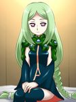  awa battle_spirits green_hair momose_kajitsu pink_eyes 
