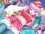  christmas d_chara_mail pink_hair skirt tagme 