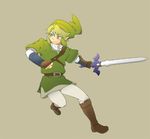  belt blonde_hair blue_eyes gloves hat holding holding_sword holding_weapon left-handed link male_focus pointy_ears rito_(kinokosoup) simple_background solo sword the_legend_of_zelda the_legend_of_zelda:_twilight_princess weapon 