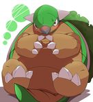  blush cute feral naturally_censored nintendo pok&#233;mon pok&eacute;mon red_eyes sitting solo torterra unknown_artist video_games 