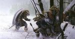  armor aurak bazz bozak draconian dragonlance horn sivak weapon wings winter 